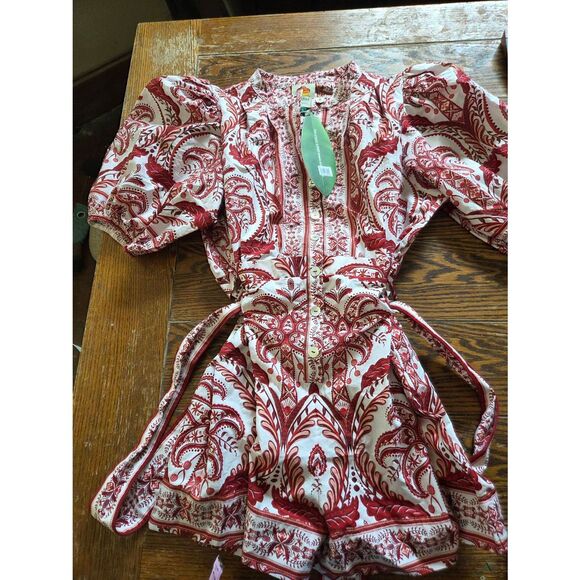 NWT FARM Rio Tropical Cameo Romper sz XL - Picture 2 of 6